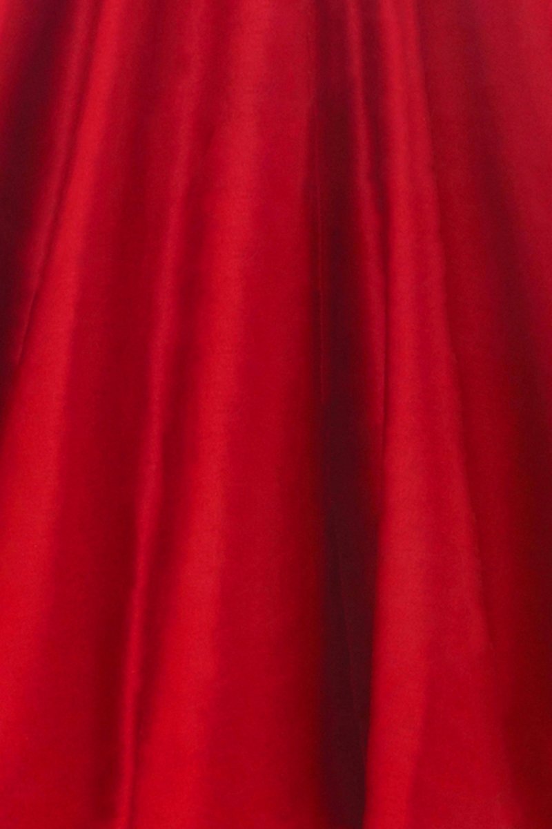 Full Circle Skirt - Summer Red - Lady V London