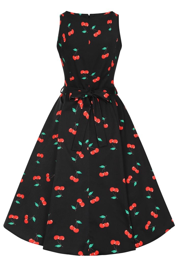 Hepburn Dress - Rockabilly Cherry - Lady V London