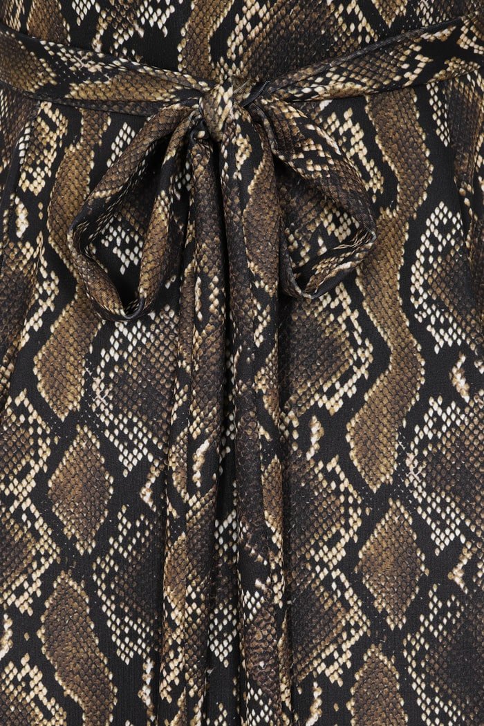 Lyra Dress - Classic Snake Print - Lady V London