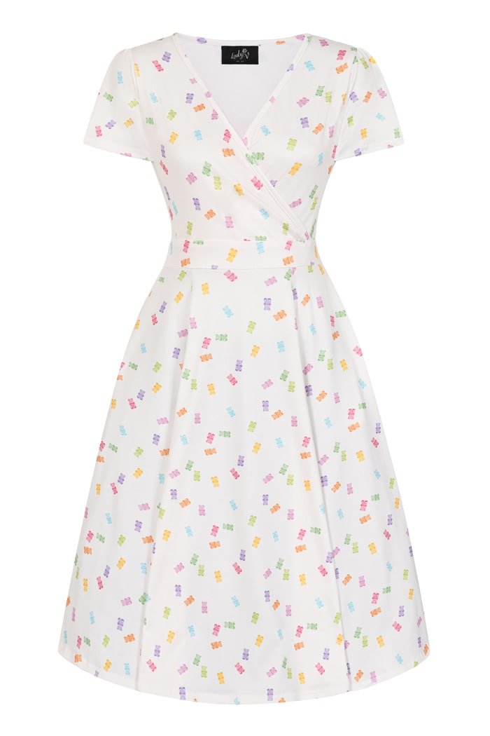 Lyra Dress - Gummy Bears Cream - Lady V London