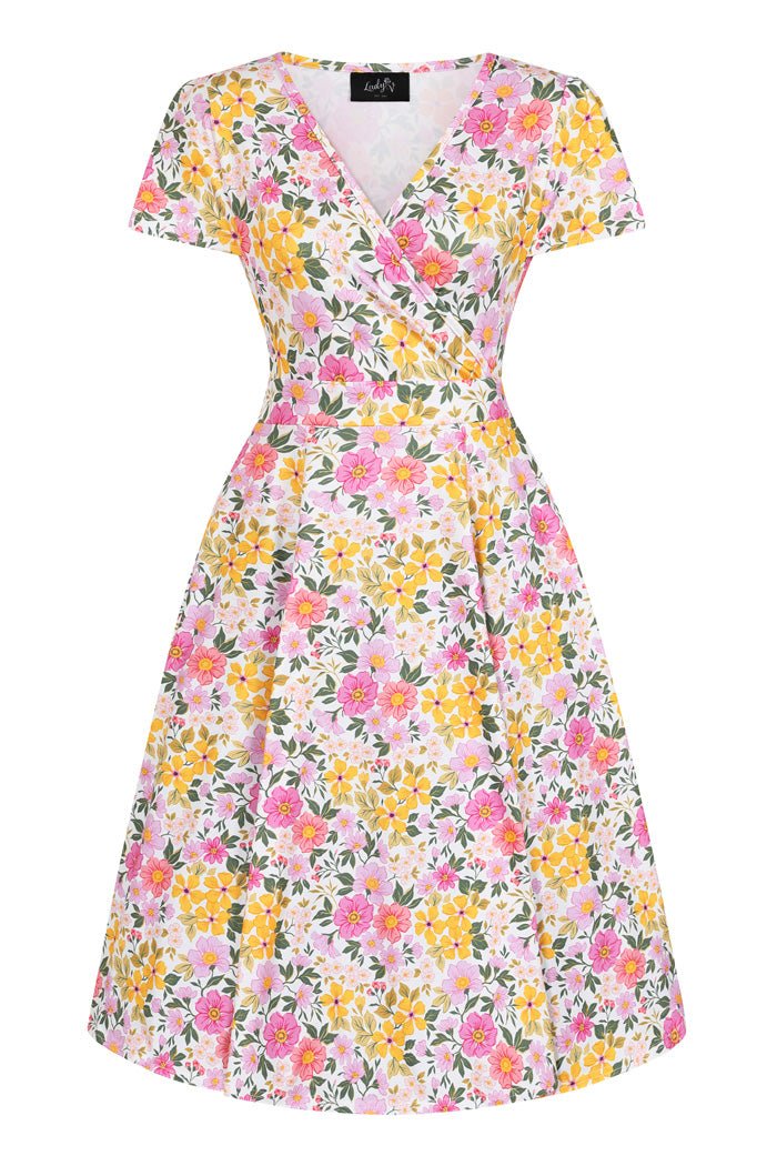 Lyra Dress - Spring Floral - Lady V London