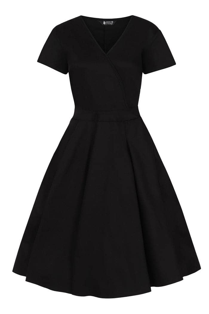 Estella Dress - Black - Lady V London