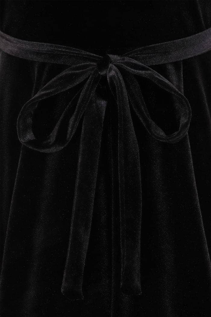 Lyra Mini Dress - Black Velvet - Lady V London