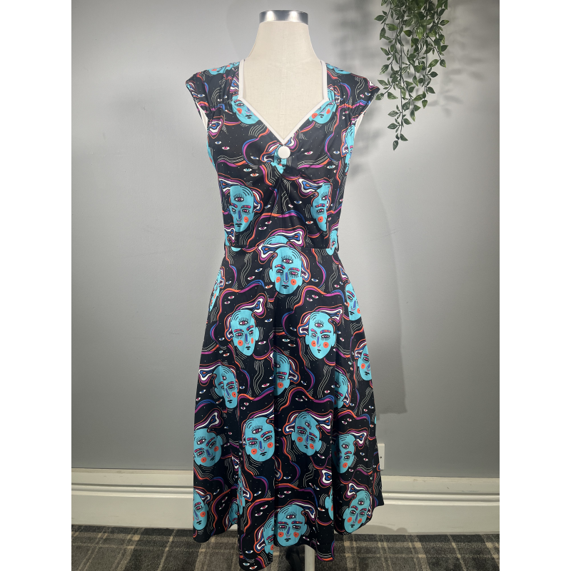 Isabella Dress - Third Eye (10), Lady V London