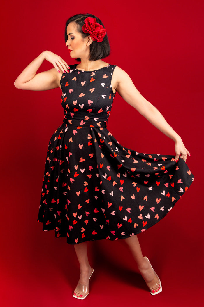 Hepburn Dress - Confetti Hearts