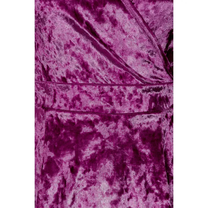 Lyra Dress - Cranberry Crushed Velvet