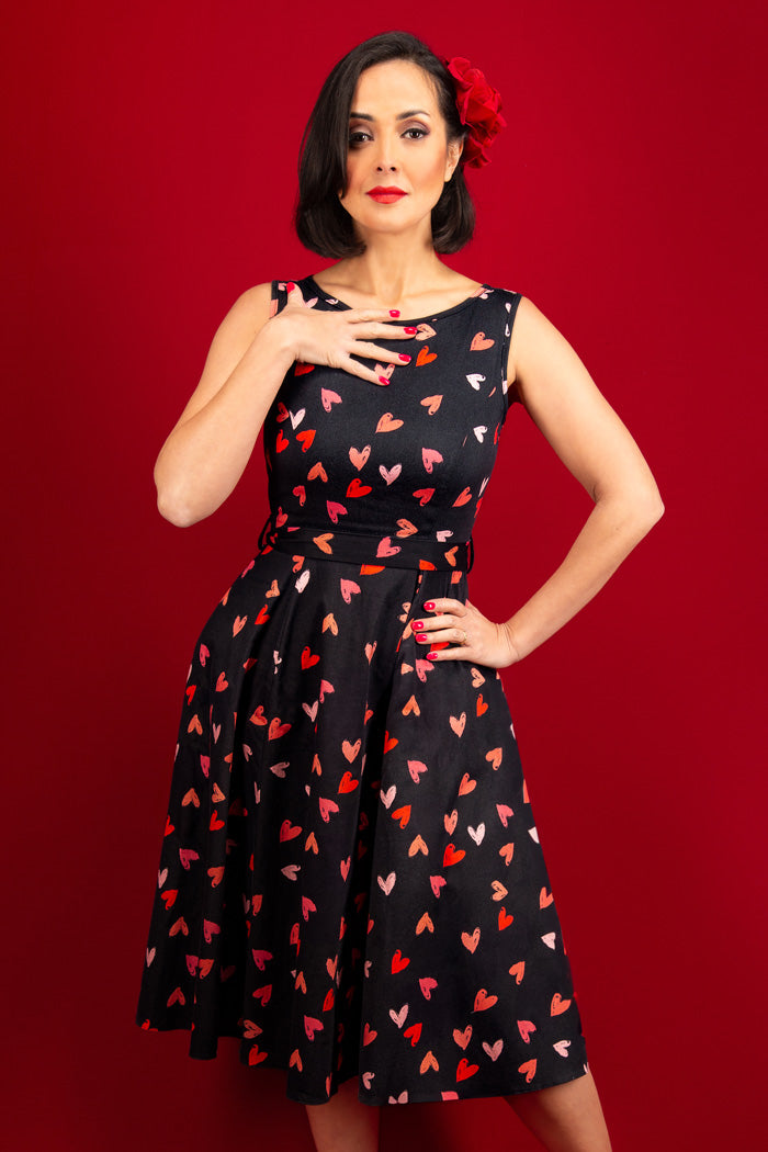 Hepburn Dress - Confetti Hearts