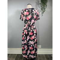 Thumbnail for Daphne Dress - Black Floral (10), Lady V London