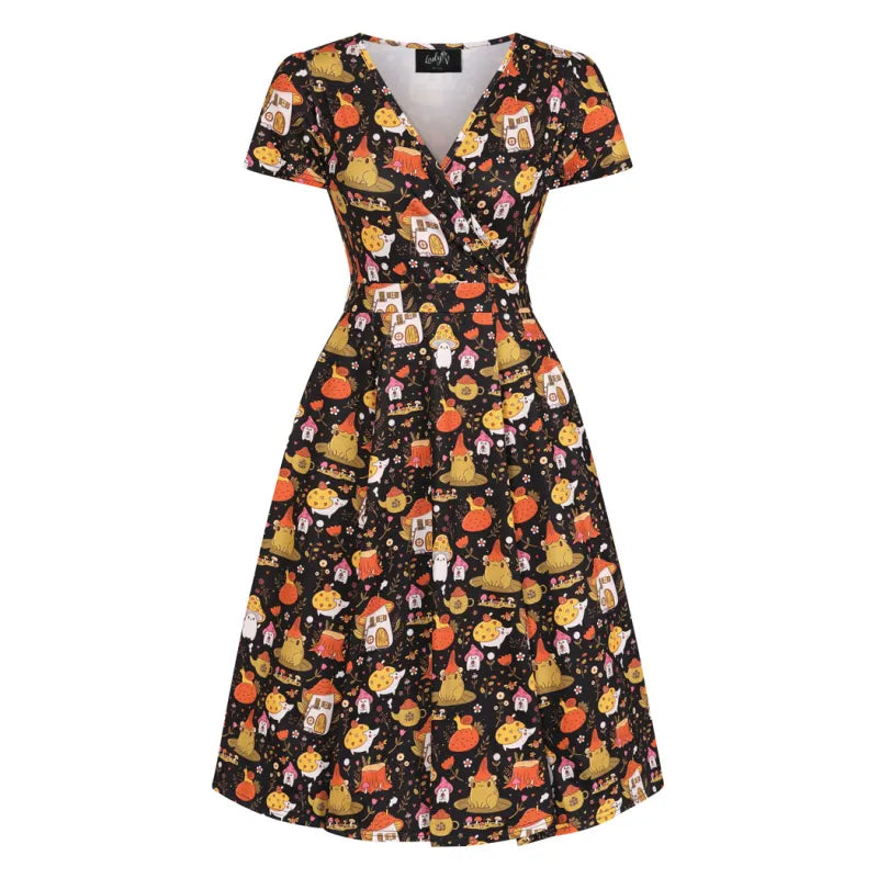 Lyra Dress - Cottagecore Frog, Lady V London