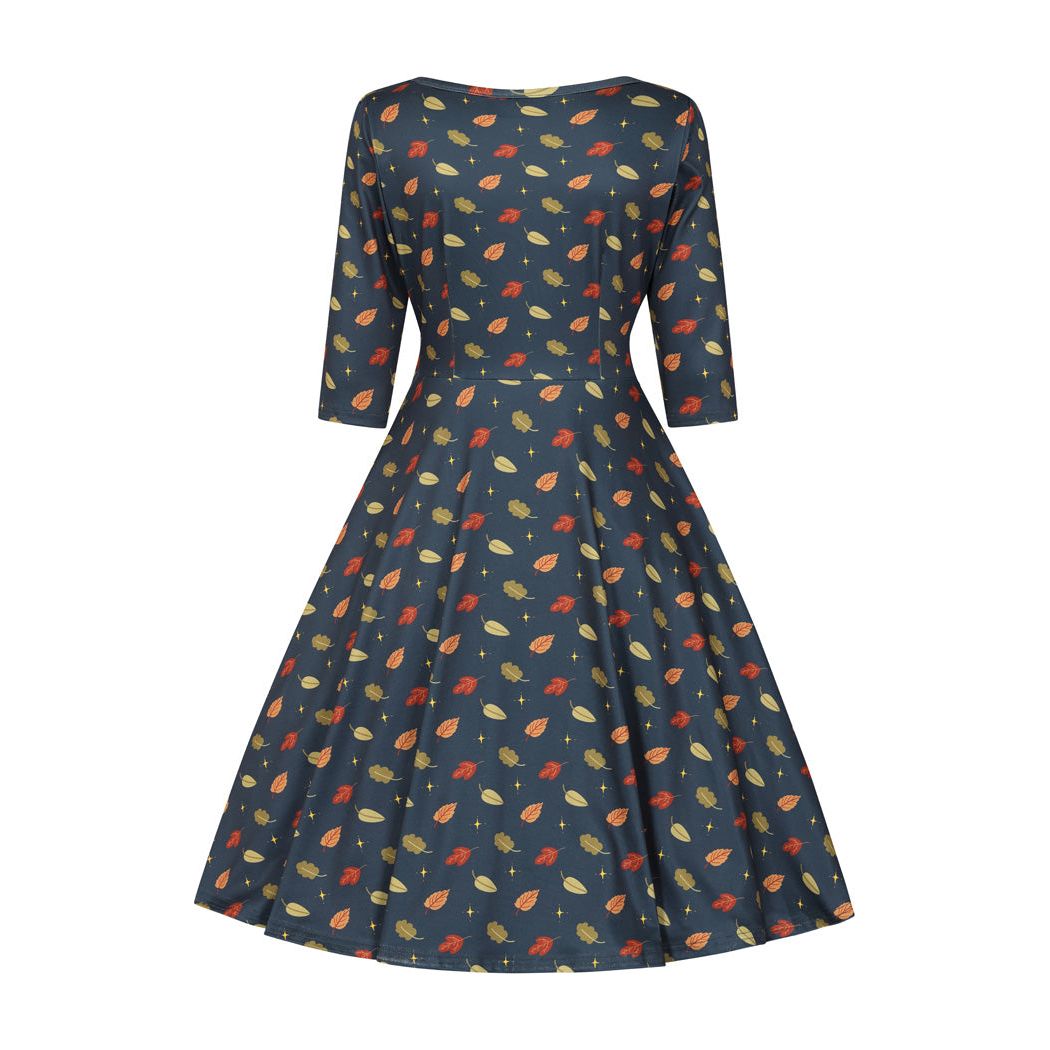 Betty Dress - Falling Leaves, Lady V London