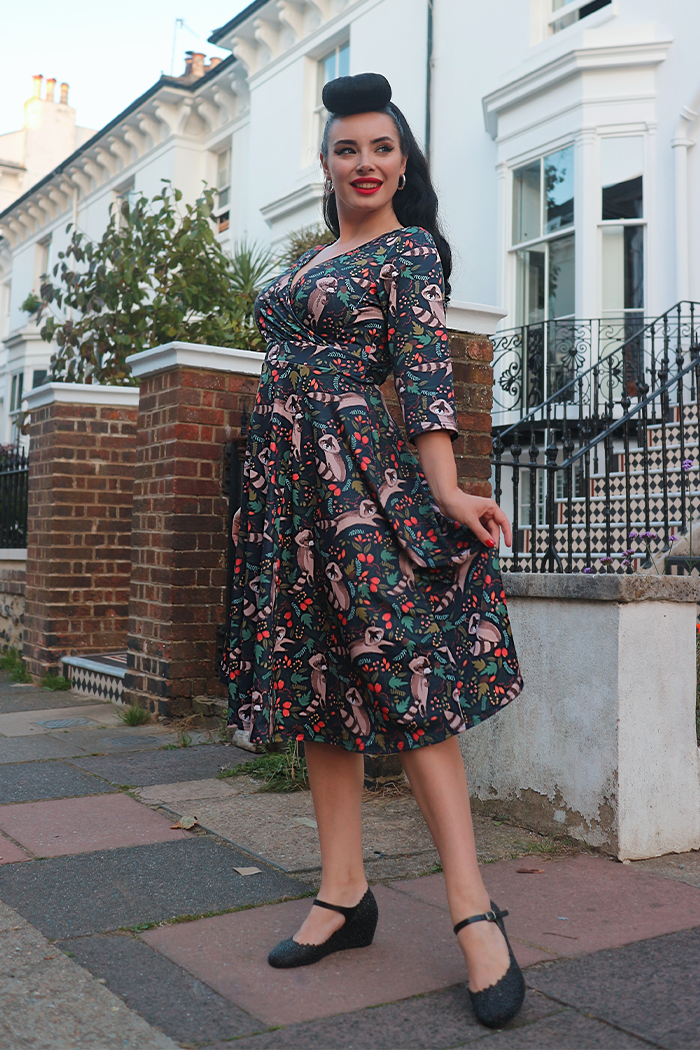 Lyra Dress - Raccoon, Lady V London