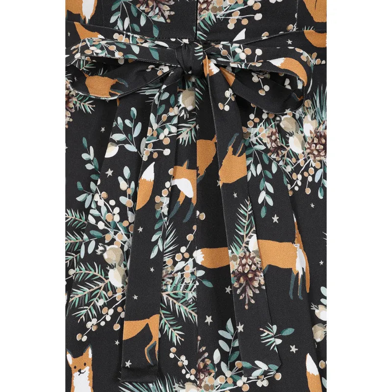 Hepburn Dress - Foxes, Lady V London