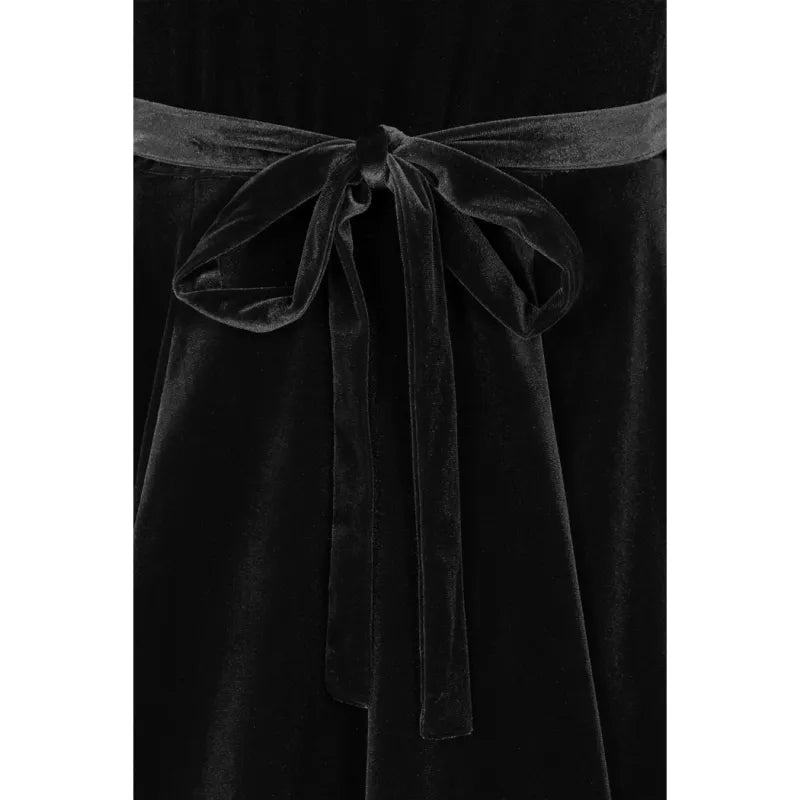 Zelda Dress - Black Velvet, Lady V London