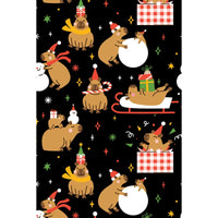 Thumbnail for Lyra Dress - Capybara Christmas