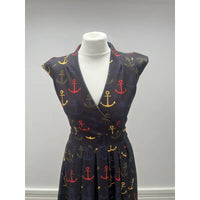 Thumbnail for Eva Dress - Nautical Anchor (10), Lady V London