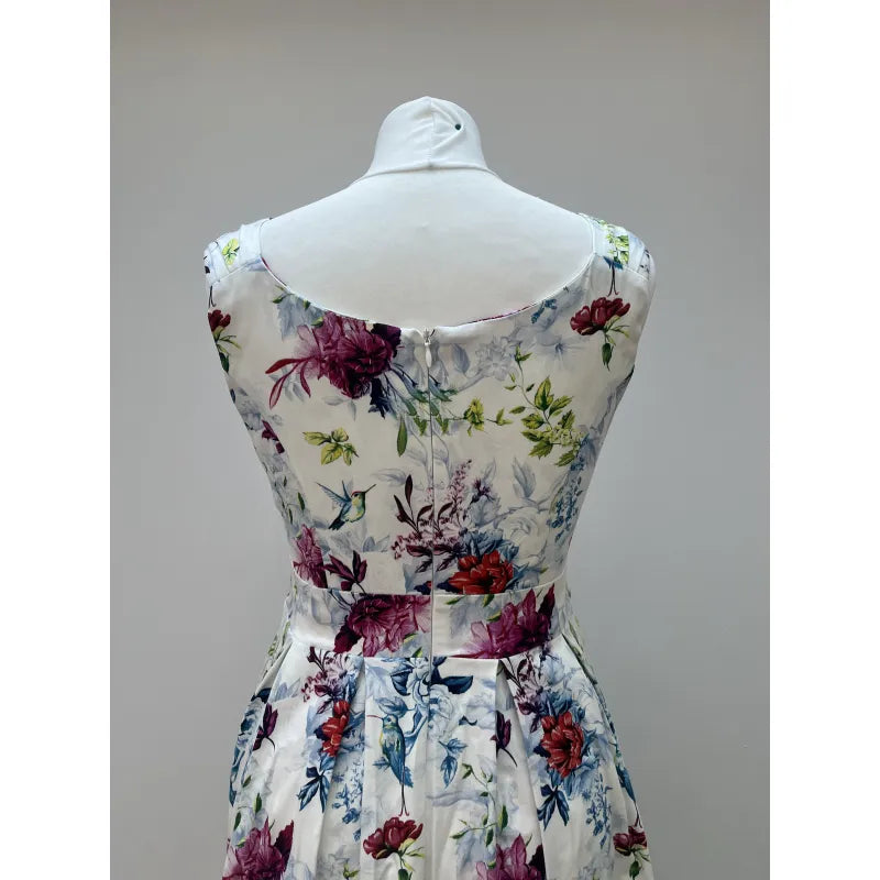 Lady V Dress - White Floral (10), Lady V London