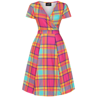 Thumbnail for Lyra Dress - Bright Tartan