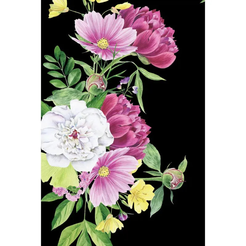 Lyra Maxi Dress - Summer Floral On Black