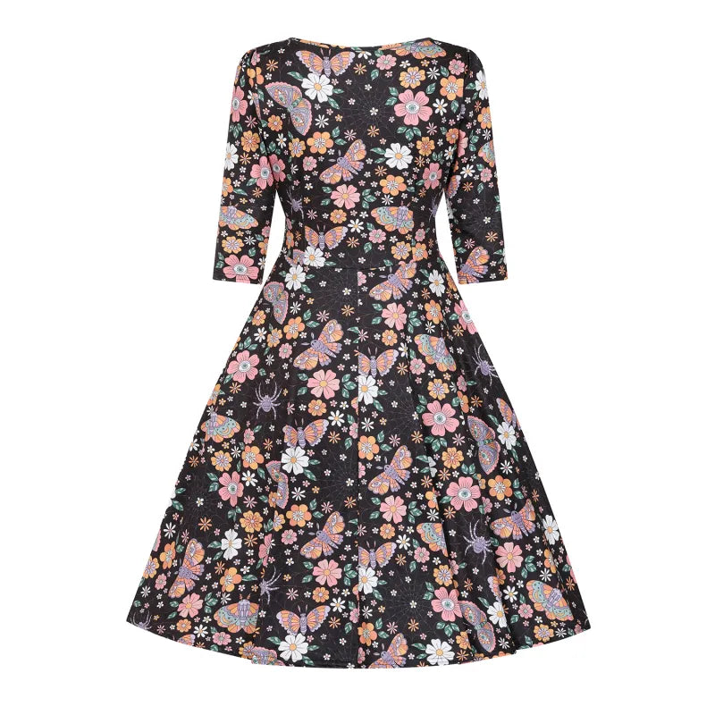 Betty Dress - Spooky Spider Garden