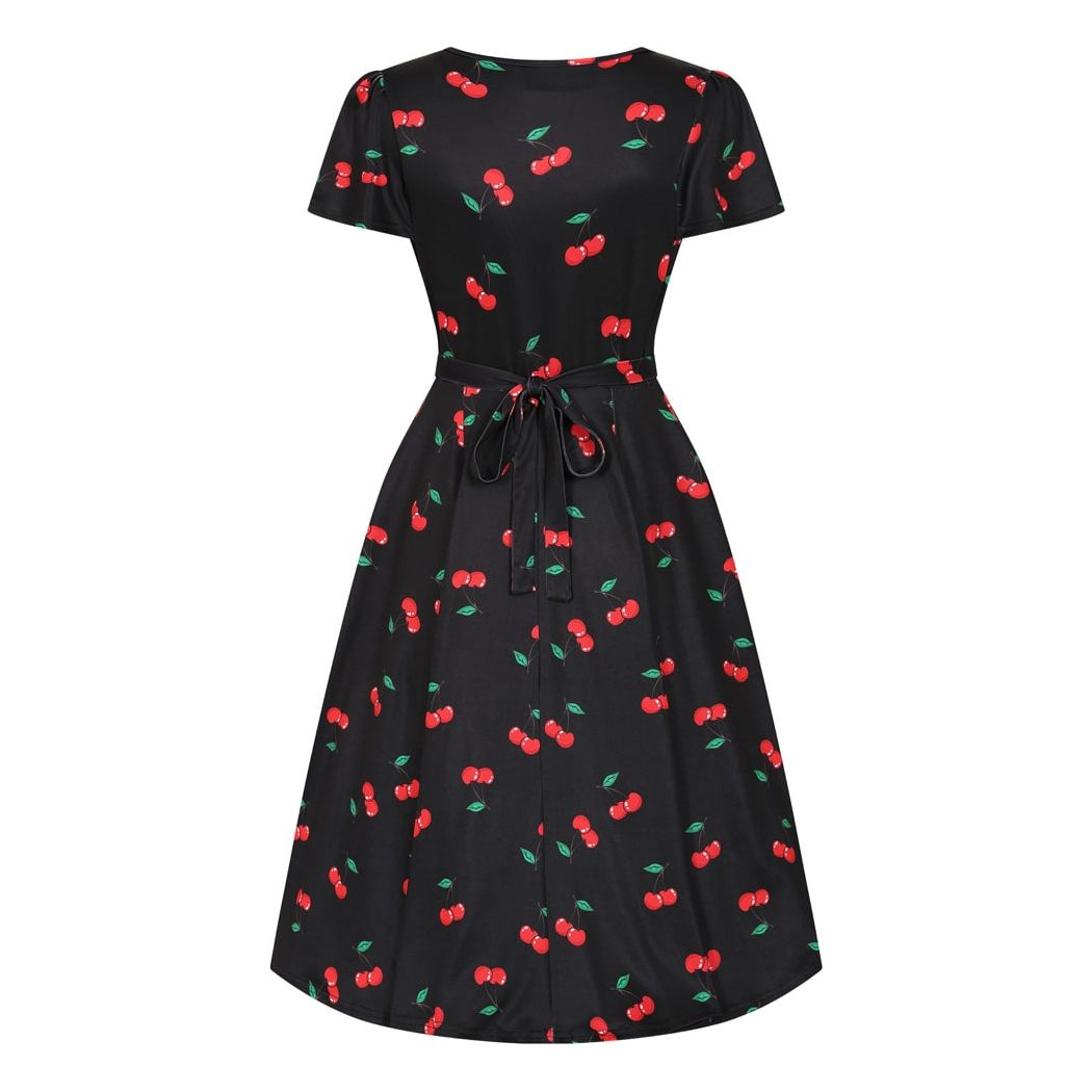 Lyra Dress - Rockabilly Cherry, Lady V London