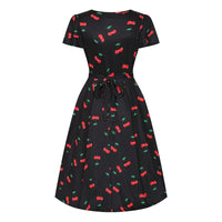 Thumbnail for Lyra Dress - Rockabilly Cherry, Lady V London