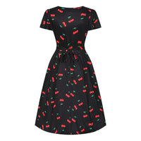 Thumbnail for Lyra Dress - Rockabilly Cherry, Lady V London