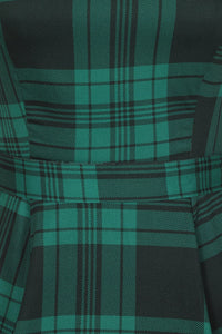 Thumbnail for Hepburn Dress - Galway Green Tartan, Lady V London