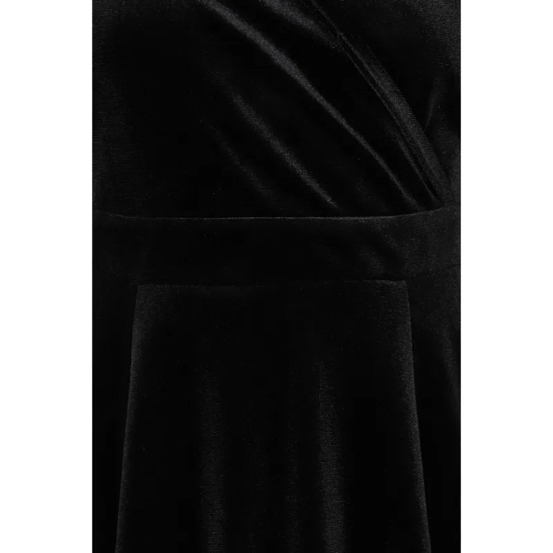 Lyra Dress - Black Velvet