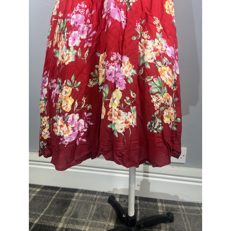 Tea Dress - Red Flower Garden (12), Lady V London