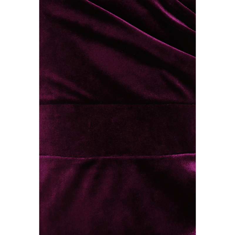 Elsie Dress - Plum Velvet, Lady V London