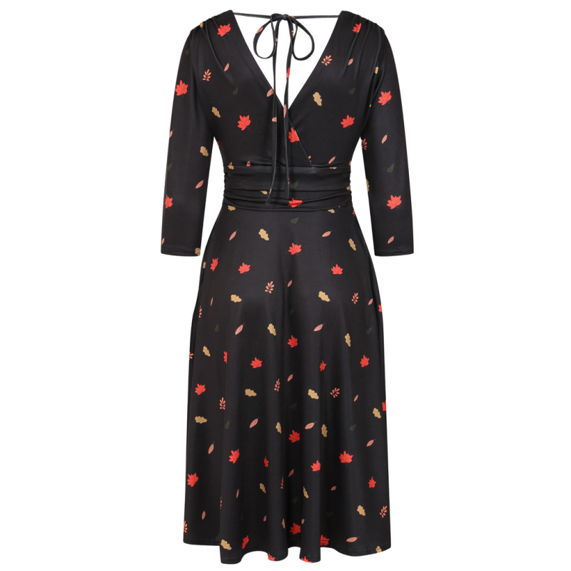 Arabella Dress - Little Leaves, Lady V London