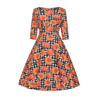 Thumbnail for Betty Dress - Pumpkin Gingham