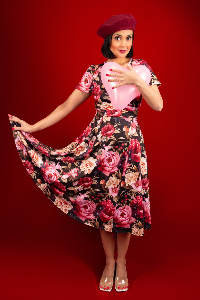 Lyra Dress - Romantic Floral, Lady V London