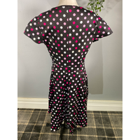 Thumbnail for Estella Dress - Raspberry Polka (14), Lady V London