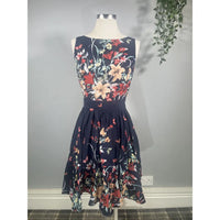 Thumbnail for Tea Dress - Navy Bloom (12), Lady V London