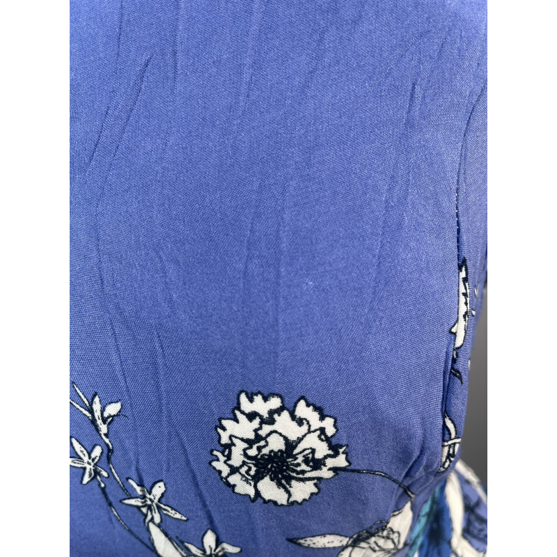 Tea Dress - Blue Flower Border (12), Lady V London