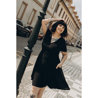 Thumbnail for Lyra - Mini Dress - Black