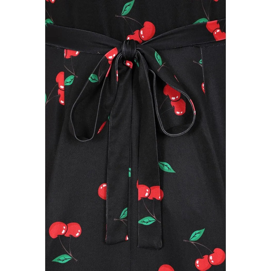 Lyra Dress Rockabilly Cherry Lady V London