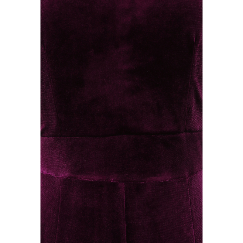 Elsie Dress - Plum Velvet, Lady V London