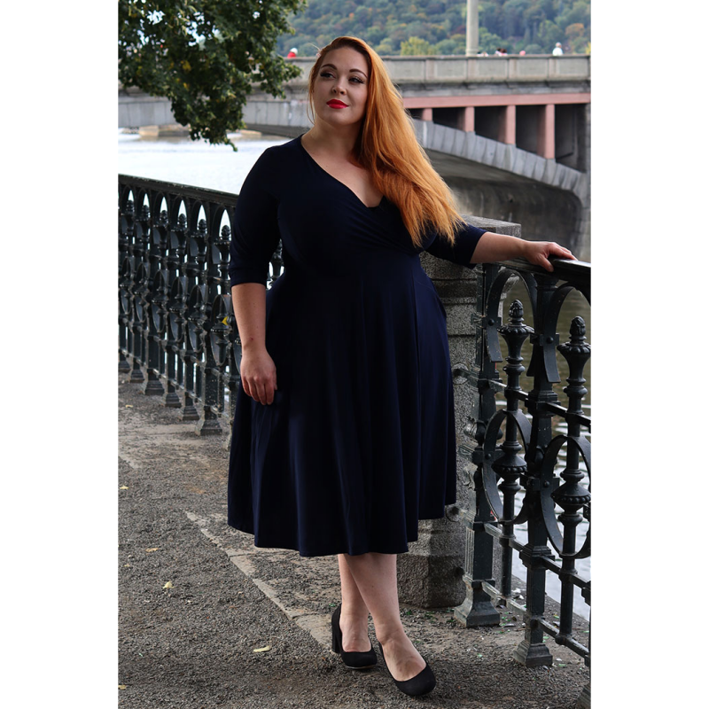 Lyra Dress - Navy