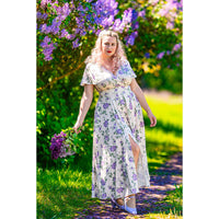 Thumbnail for Lyra - Maxi Dress - Lilac Roses