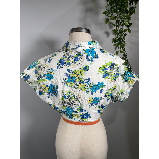 Lady V Bolero - Blue Flowers (L), Lady V London