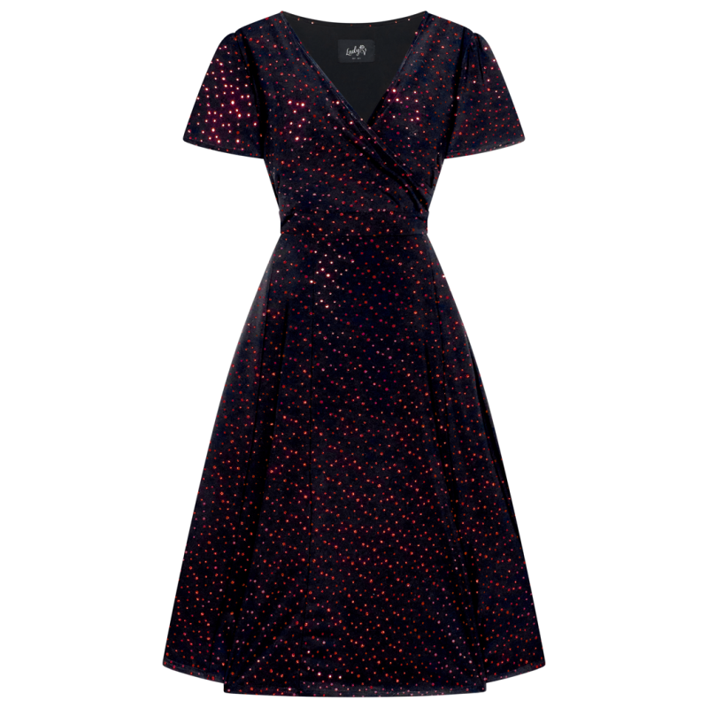 Lyra Dress - Red Sparkle
