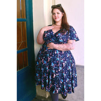 Thumbnail for Lyra - Short Sleeve Dress - Whimsical Jungle