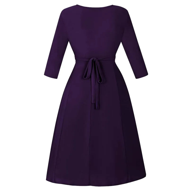 Lyra Dress - Damson