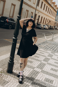 Thumbnail for Lyra - Mini Dress - Black