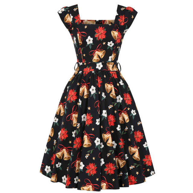 Swing Dress - Christmas Bell, Lady V London