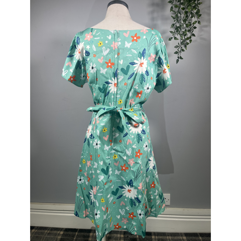 Swing Dress - Wispy Floral (22/24), Lady V London