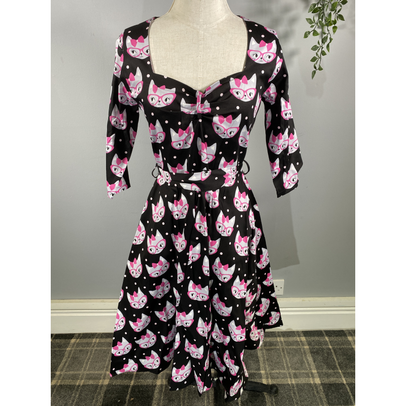 Lady V Dress - Vintage Cats, Lady V London