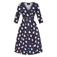 Thumbnail for Lyra Dress - Cute Ghosts, Lady V London